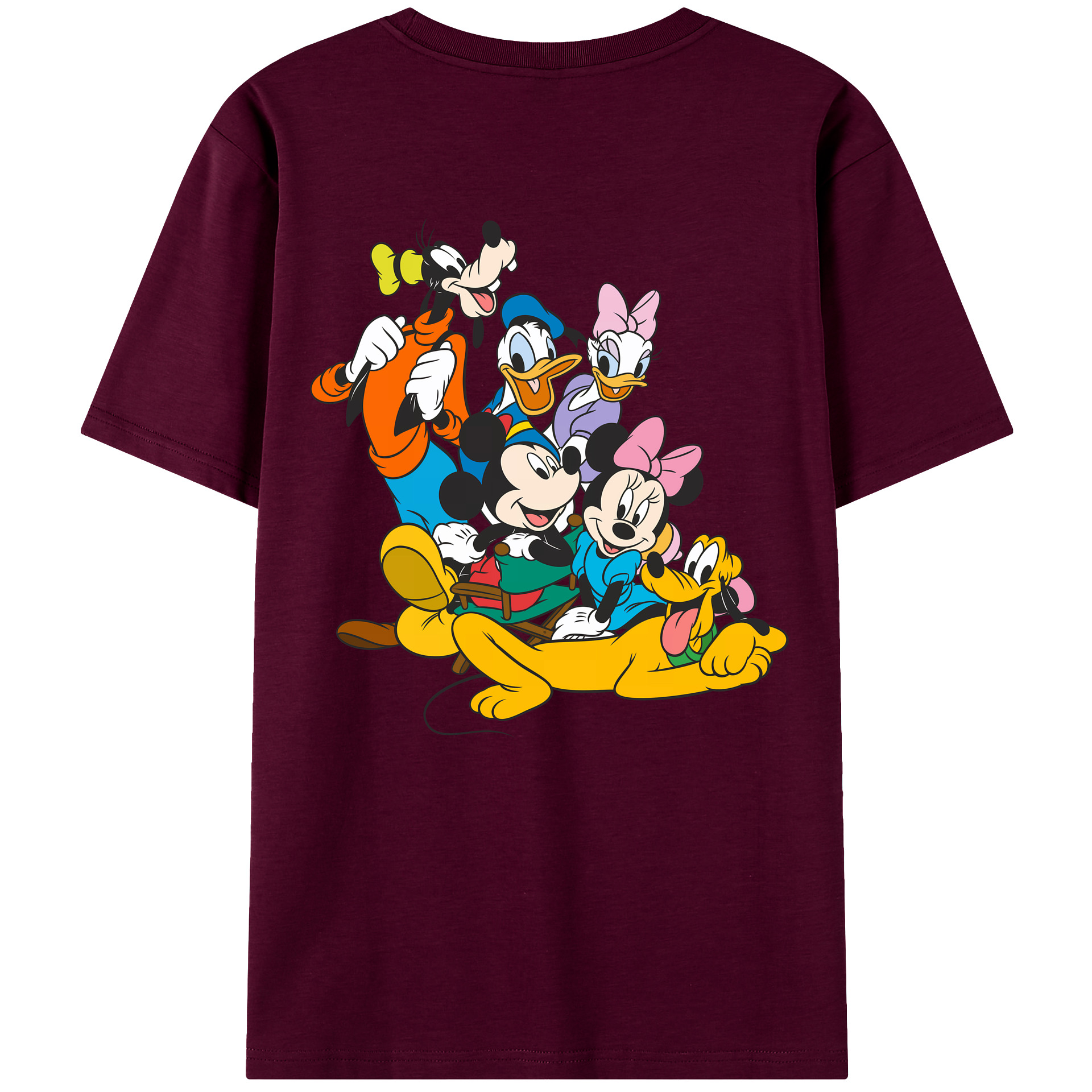 （画像用） ミッキーマウス Mickey Mouse レディース半袖Tシャツ(バックプリント)